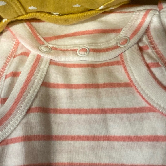 Baby Carter's 5-Pack Short-Sleeve Floral Stripe Heart Dots Bodysuits - Picture 7 of 12